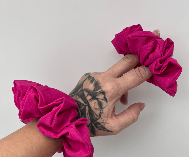 Scrunchie Haargummi pink